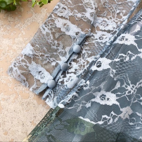 Red Valentino Rainbow Lace Fit & Flare Dress - Picture 5 of 7